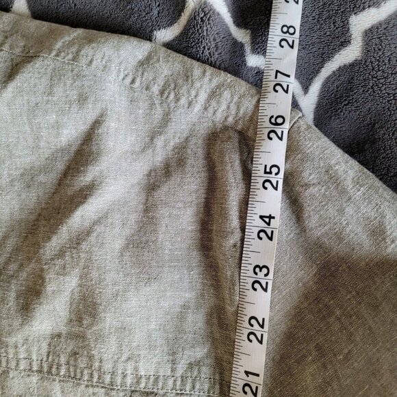 Mens Banana Republic Linen Blend Bomber Jacket Size Xxl Lighweight Zip Pockets - Picture 8 of 9